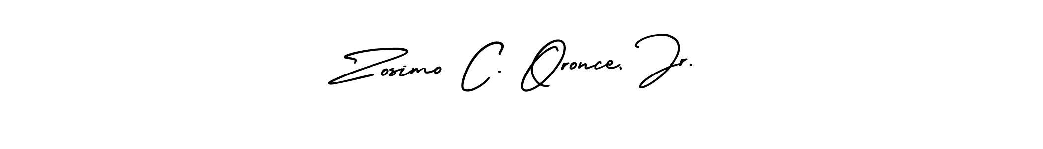 Use a signature maker to create a handwritten signature online. With this signature software, you can design (AmerikaSignatureDemo-Regular) your own signature for name Zosimo C. Oronce, Jr.. Zosimo C. Oronce, Jr. signature style 3 images and pictures png