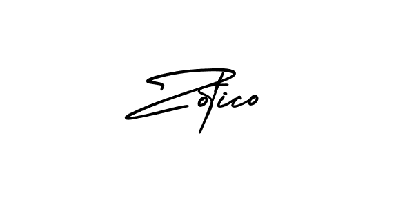 How to make Zotico name signature. Use AmerikaSignatureDemo-Regular style for creating short signs online. This is the latest handwritten sign. Zotico signature style 3 images and pictures png