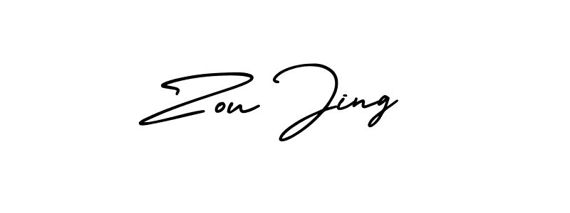 Also You can easily find your signature by using the search form. We will create Zou Jing name handwritten signature images for you free of cost using AmerikaSignatureDemo-Regular sign style. Zou Jing signature style 3 images and pictures png