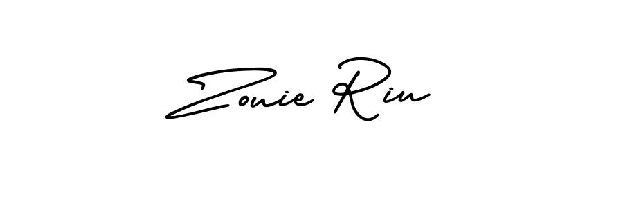 How to Draw Zouie Riu signature style? AmerikaSignatureDemo-Regular is a latest design signature styles for name Zouie Riu. Zouie Riu signature style 3 images and pictures png