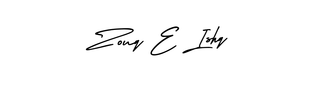 Also we have Zouq E Ishq name is the best signature style. Create professional handwritten signature collection using AmerikaSignatureDemo-Regular autograph style. Zouq E Ishq signature style 3 images and pictures png