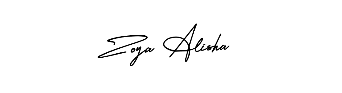 Similarly AmerikaSignatureDemo-Regular is the best handwritten signature design. Signature creator online .You can use it as an online autograph creator for name Zoya Alisha. Zoya Alisha signature style 3 images and pictures png