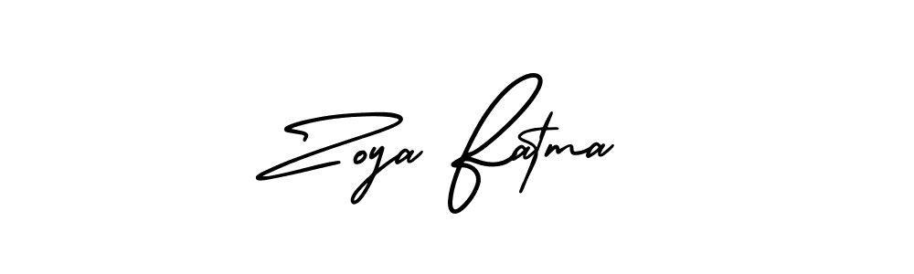 Similarly AmerikaSignatureDemo-Regular is the best handwritten signature design. Signature creator online .You can use it as an online autograph creator for name Zoya Fatma. Zoya Fatma signature style 3 images and pictures png