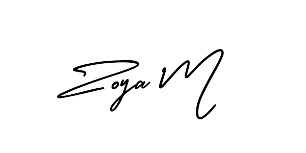 Similarly AmerikaSignatureDemo-Regular is the best handwritten signature design. Signature creator online .You can use it as an online autograph creator for name Zoya M. Zoya M signature style 3 images and pictures png