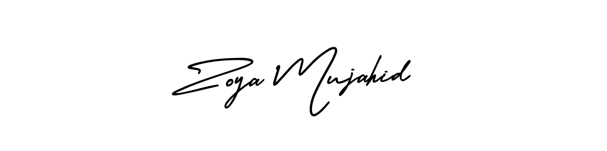 Similarly AmerikaSignatureDemo-Regular is the best handwritten signature design. Signature creator online .You can use it as an online autograph creator for name Zoya Mujahid. Zoya Mujahid signature style 3 images and pictures png