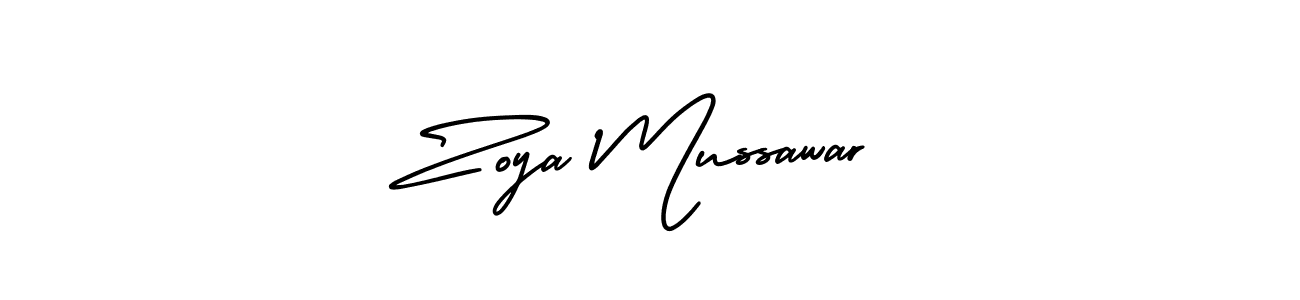 This is the best signature style for the Zoya Mussawar name. Also you like these signature font (AmerikaSignatureDemo-Regular). Mix name signature. Zoya Mussawar signature style 3 images and pictures png