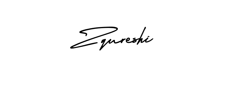 You should practise on your own different ways (AmerikaSignatureDemo-Regular) to write your name (Zqureshi) in signature. don't let someone else do it for you. Zqureshi signature style 3 images and pictures png