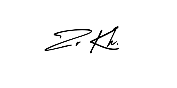 Create a beautiful signature design for name Zr Kh.. With this signature (AmerikaSignatureDemo-Regular) fonts, you can make a handwritten signature for free. Zr Kh. signature style 3 images and pictures png