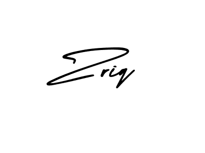 How to Draw Zriq signature style? AmerikaSignatureDemo-Regular is a latest design signature styles for name Zriq. Zriq signature style 3 images and pictures png