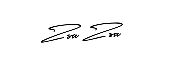 Zsa Zsa stylish signature style. Best Handwritten Sign (AmerikaSignatureDemo-Regular) for my name. Handwritten Signature Collection Ideas for my name Zsa Zsa. Zsa Zsa signature style 3 images and pictures png