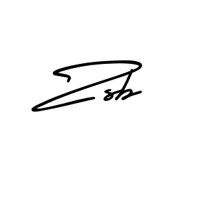 Zsb stylish signature style. Best Handwritten Sign (AmerikaSignatureDemo-Regular) for my name. Handwritten Signature Collection Ideas for my name Zsb. Zsb signature style 3 images and pictures png