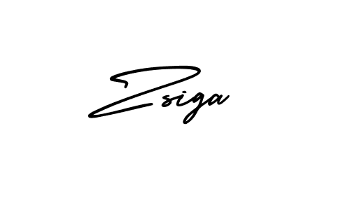 Use a signature maker to create a handwritten signature online. With this signature software, you can design (AmerikaSignatureDemo-Regular) your own signature for name Zsiga. Zsiga signature style 3 images and pictures png