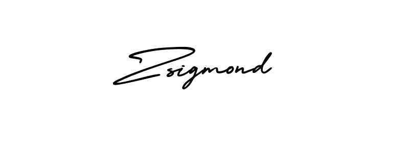 Design your own signature with our free online signature maker. With this signature software, you can create a handwritten (AmerikaSignatureDemo-Regular) signature for name Zsigmond. Zsigmond signature style 3 images and pictures png