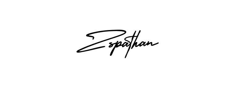 Create a beautiful signature design for name Zspathan. With this signature (AmerikaSignatureDemo-Regular) fonts, you can make a handwritten signature for free. Zspathan signature style 3 images and pictures png