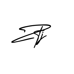 Design your own signature with our free online signature maker. With this signature software, you can create a handwritten (AmerikaSignatureDemo-Regular) signature for name Ztj. Ztj signature style 3 images and pictures png