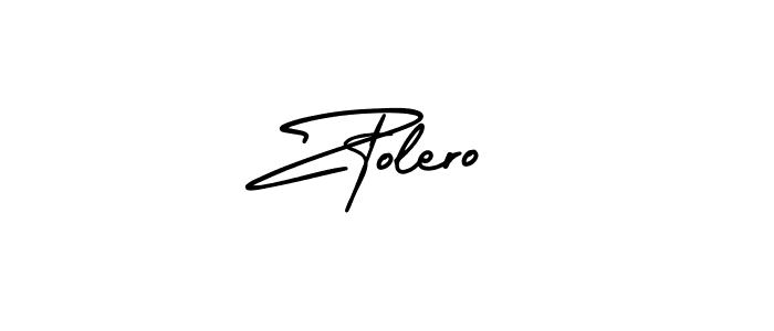 Ztolero stylish signature style. Best Handwritten Sign (AmerikaSignatureDemo-Regular) for my name. Handwritten Signature Collection Ideas for my name Ztolero. Ztolero signature style 3 images and pictures png