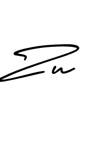 You should practise on your own different ways (AmerikaSignatureDemo-Regular) to write your name (Zu) in signature. don't let someone else do it for you. Zu signature style 3 images and pictures png