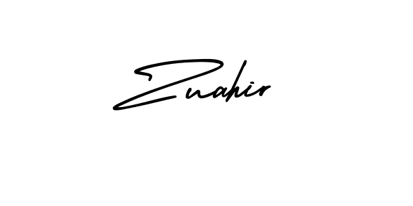 You should practise on your own different ways (AmerikaSignatureDemo-Regular) to write your name (Zuahir) in signature. don't let someone else do it for you. Zuahir signature style 3 images and pictures png