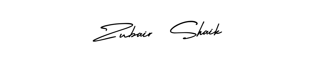 Create a beautiful signature design for name Zubair  Shaik. With this signature (AmerikaSignatureDemo-Regular) fonts, you can make a handwritten signature for free. Zubair  Shaik signature style 3 images and pictures png