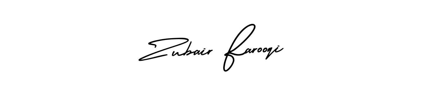 Use a signature maker to create a handwritten signature online. With this signature software, you can design (AmerikaSignatureDemo-Regular) your own signature for name Zubair Farooqi. Zubair Farooqi signature style 3 images and pictures png