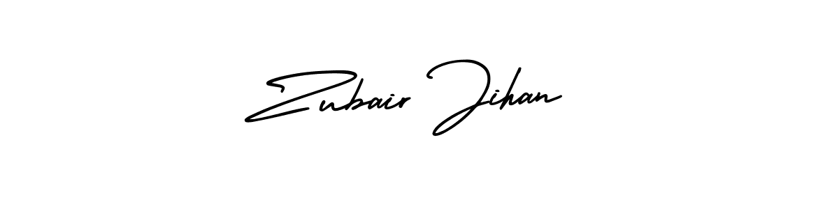 How to make Zubair Jihan signature? AmerikaSignatureDemo-Regular is a professional autograph style. Create handwritten signature for Zubair Jihan name. Zubair Jihan signature style 3 images and pictures png