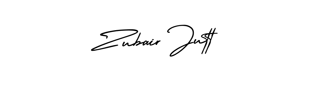Zubair Jutt stylish signature style. Best Handwritten Sign (AmerikaSignatureDemo-Regular) for my name. Handwritten Signature Collection Ideas for my name Zubair Jutt. Zubair Jutt signature style 3 images and pictures png