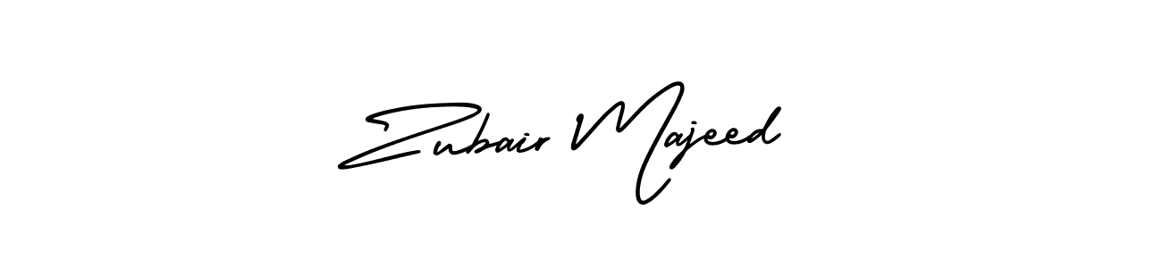 The best way (AmerikaSignatureDemo-Regular) to make a short signature is to pick only two or three words in your name. The name Zubair Majeed include a total of six letters. For converting this name. Zubair Majeed signature style 3 images and pictures png