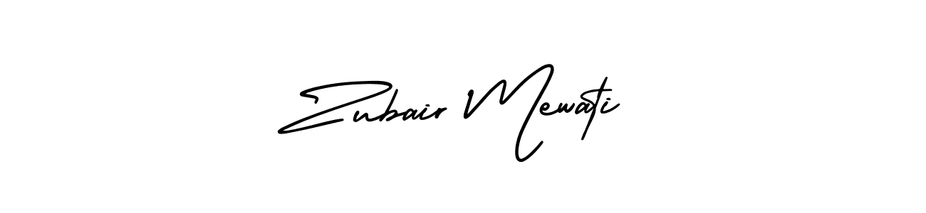 Make a beautiful signature design for name Zubair Mewati. With this signature (AmerikaSignatureDemo-Regular) style, you can create a handwritten signature for free. Zubair Mewati signature style 3 images and pictures png
