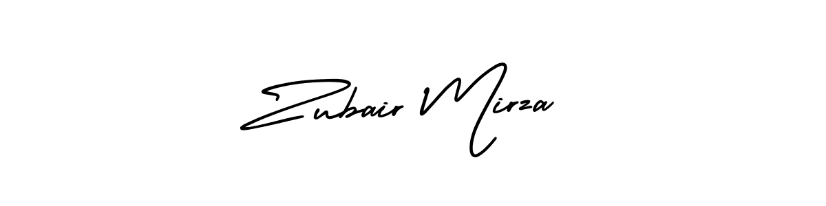 How to make Zubair Mirza name signature. Use AmerikaSignatureDemo-Regular style for creating short signs online. This is the latest handwritten sign. Zubair Mirza signature style 3 images and pictures png