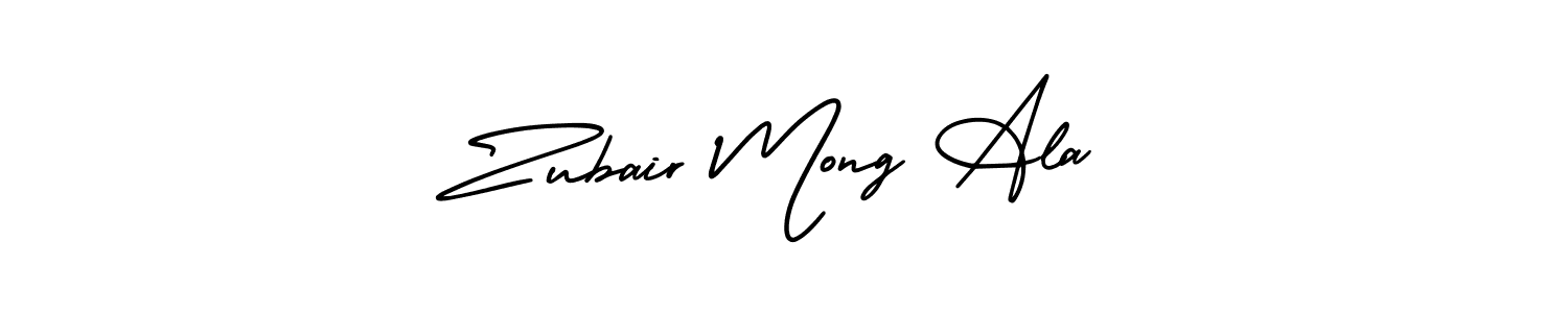 It looks lik you need a new signature style for name Zubair Mong Ala. Design unique handwritten (AmerikaSignatureDemo-Regular) signature with our free signature maker in just a few clicks. Zubair Mong Ala signature style 3 images and pictures png