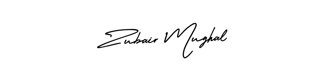 Create a beautiful signature design for name Zubair Mughal. With this signature (AmerikaSignatureDemo-Regular) fonts, you can make a handwritten signature for free. Zubair Mughal signature style 3 images and pictures png