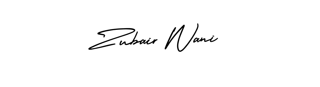 Also You can easily find your signature by using the search form. We will create Zubair Wani name handwritten signature images for you free of cost using AmerikaSignatureDemo-Regular sign style. Zubair Wani signature style 3 images and pictures png