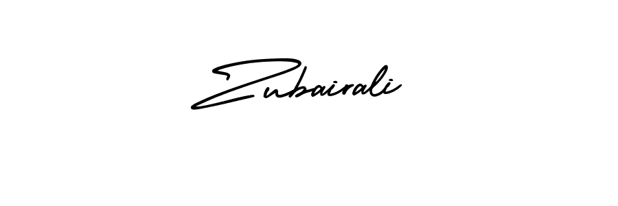 How to make Zubairali signature? AmerikaSignatureDemo-Regular is a professional autograph style. Create handwritten signature for Zubairali name. Zubairali signature style 3 images and pictures png