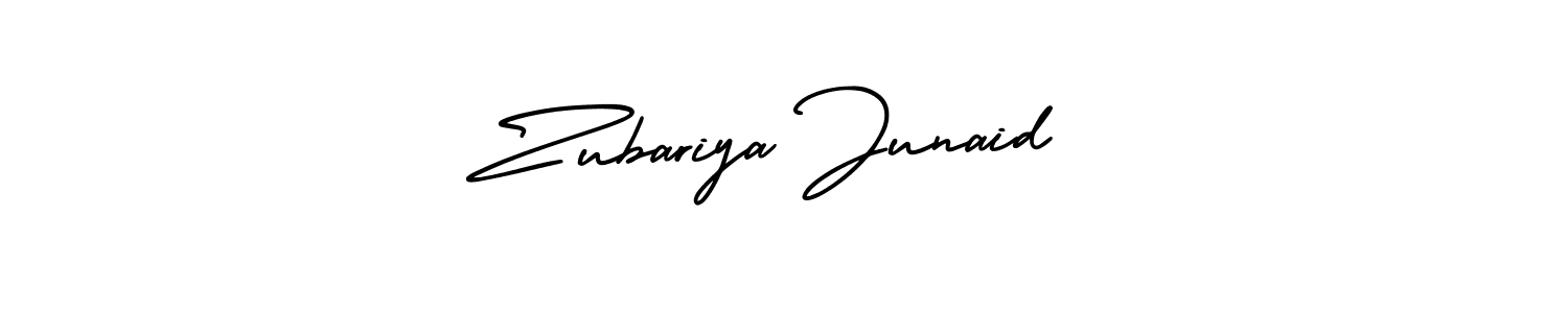 Similarly AmerikaSignatureDemo-Regular is the best handwritten signature design. Signature creator online .You can use it as an online autograph creator for name Zubariya Junaid. Zubariya Junaid signature style 3 images and pictures png