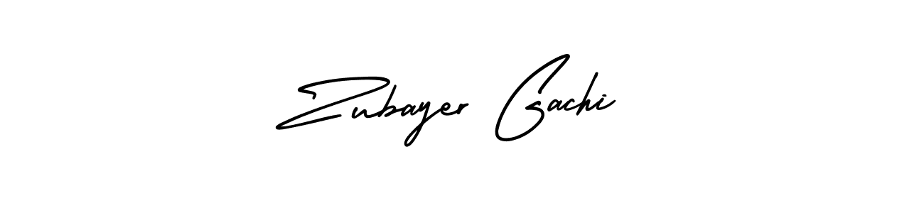 Design your own signature with our free online signature maker. With this signature software, you can create a handwritten (AmerikaSignatureDemo-Regular) signature for name Zubayer Gachi. Zubayer Gachi signature style 3 images and pictures png