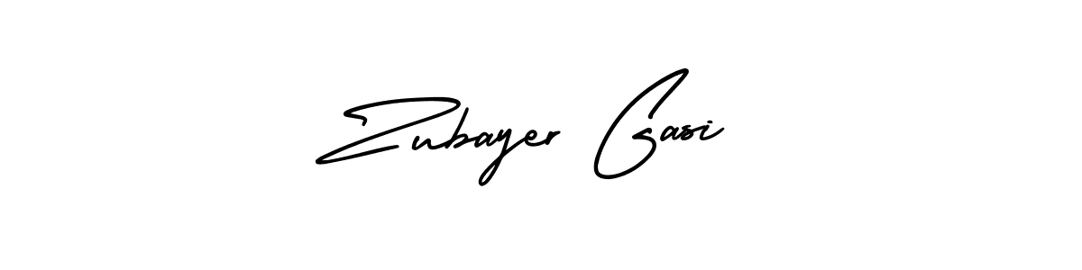 Design your own signature with our free online signature maker. With this signature software, you can create a handwritten (AmerikaSignatureDemo-Regular) signature for name Zubayer Gasi. Zubayer Gasi signature style 3 images and pictures png