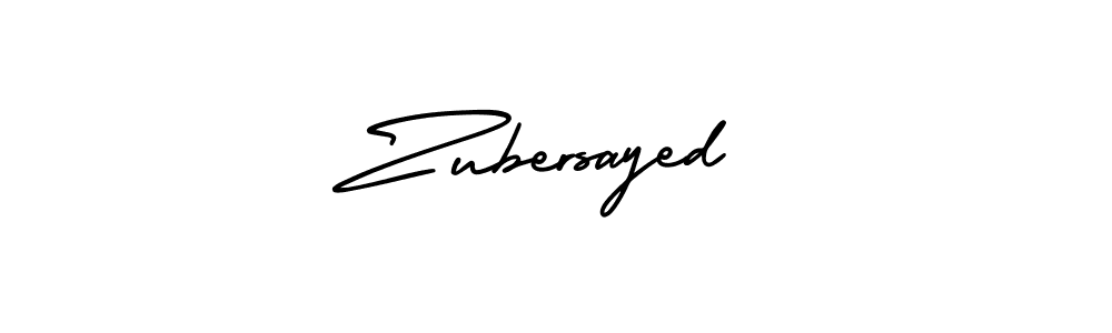 Zubersayed stylish signature style. Best Handwritten Sign (AmerikaSignatureDemo-Regular) for my name. Handwritten Signature Collection Ideas for my name Zubersayed. Zubersayed signature style 3 images and pictures png