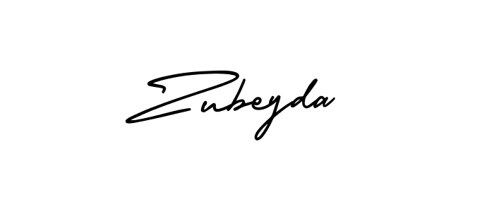 AmerikaSignatureDemo-Regular is a professional signature style that is perfect for those who want to add a touch of class to their signature. It is also a great choice for those who want to make their signature more unique. Get Zubeyda name to fancy signature for free. Zubeyda signature style 3 images and pictures png