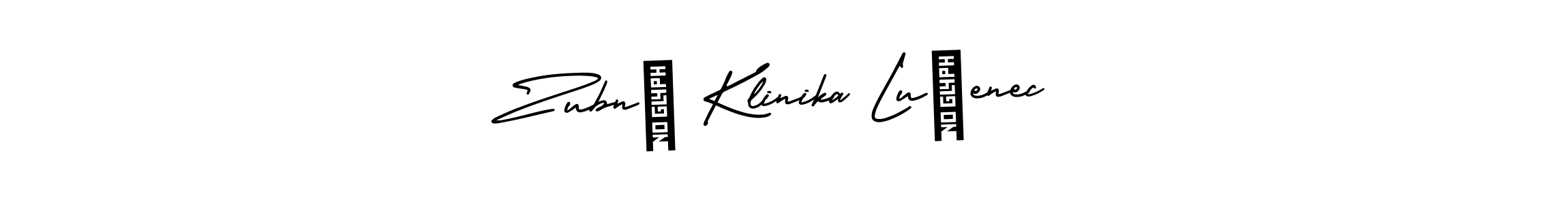 How to Draw Zubná Klinika Lučenec signature style? AmerikaSignatureDemo-Regular is a latest design signature styles for name Zubná Klinika Lučenec. Zubná Klinika Lučenec signature style 3 images and pictures png