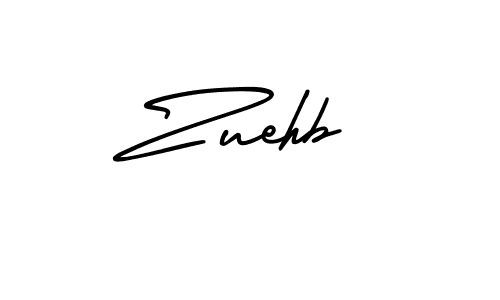 How to make Zuehb signature? AmerikaSignatureDemo-Regular is a professional autograph style. Create handwritten signature for Zuehb name. Zuehb signature style 3 images and pictures png