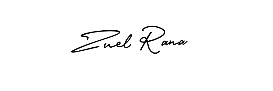 if you are searching for the best signature style for your name Zuel Rana. so please give up your signature search. here we have designed multiple signature styles  using AmerikaSignatureDemo-Regular. Zuel Rana signature style 3 images and pictures png