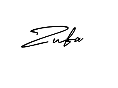 Make a beautiful signature design for name Zufa. With this signature (AmerikaSignatureDemo-Regular) style, you can create a handwritten signature for free. Zufa signature style 3 images and pictures png