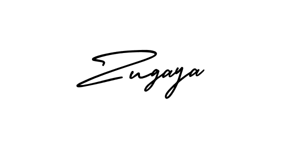 You should practise on your own different ways (AmerikaSignatureDemo-Regular) to write your name (Zugaya) in signature. don't let someone else do it for you. Zugaya signature style 3 images and pictures png