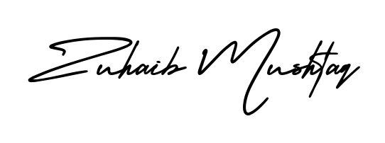 Looking for an artistic signature for Zuhaib Mushtaq? The AmerikaSignatureDemo-Regular calligraphy style gives a sophisticated flow suitable for business cards and emails. Zuhaib Mushtaq signature style 3 images and pictures png