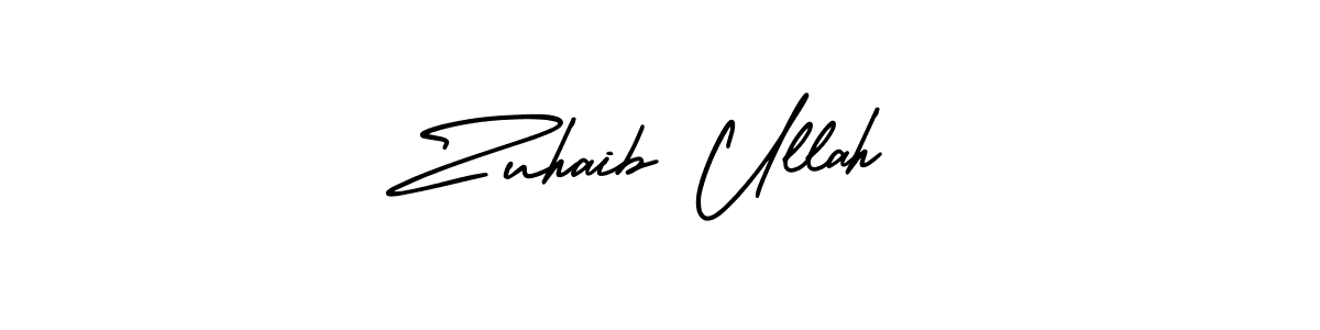 How to make Zuhaib Ullah signature? AmerikaSignatureDemo-Regular is a professional autograph style. Create handwritten signature for Zuhaib Ullah name. Zuhaib Ullah signature style 3 images and pictures png