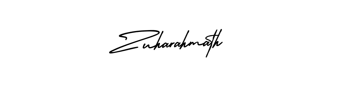 Also we have Zuharahmath name is the best signature style. Create professional handwritten signature collection using AmerikaSignatureDemo-Regular autograph style. Zuharahmath signature style 3 images and pictures png