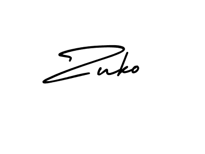 Design your own signature with our free online signature maker. With this signature software, you can create a handwritten (AmerikaSignatureDemo-Regular) signature for name Zuko. Zuko signature style 3 images and pictures png