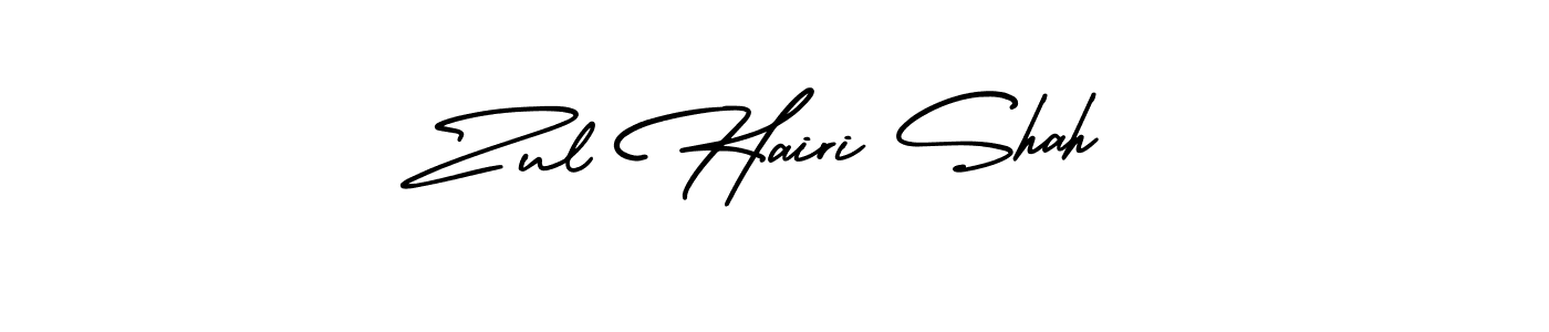 It looks lik you need a new signature style for name Zul Hairi Shah. Design unique handwritten (AmerikaSignatureDemo-Regular) signature with our free signature maker in just a few clicks. Zul Hairi Shah signature style 3 images and pictures png