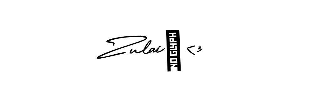 Make a beautiful signature design for name Zulai♡<3. Use this online signature maker to create a handwritten signature for free. Zulai♡<3 signature style 3 images and pictures png