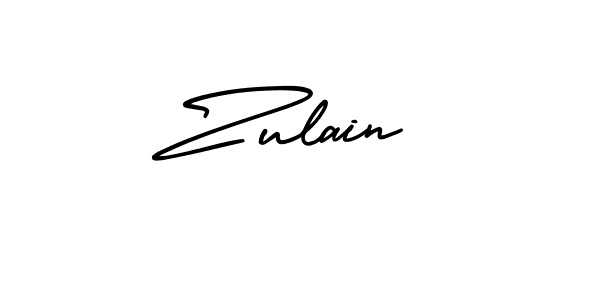 It looks lik you need a new signature style for name Zulain. Design unique handwritten (AmerikaSignatureDemo-Regular) signature with our free signature maker in just a few clicks. Zulain signature style 3 images and pictures png